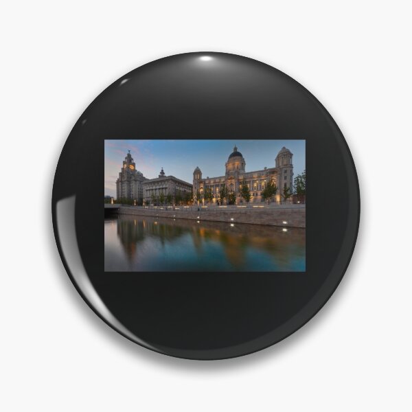 Item preview, Reflections of the three graces at dusk, Liverpool   designed and sold by RMSTitanicShop.