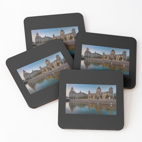 Item preview, Reflections of the three graces at dusk, Liverpool   designed and sold by RMSTitanicShop.