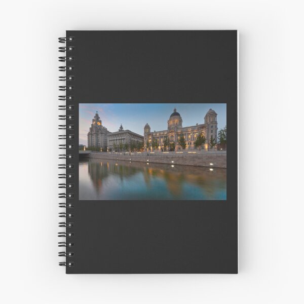 Item preview, Reflections of the three graces at dusk, Liverpool   designed and sold by RMSTitanicShop.