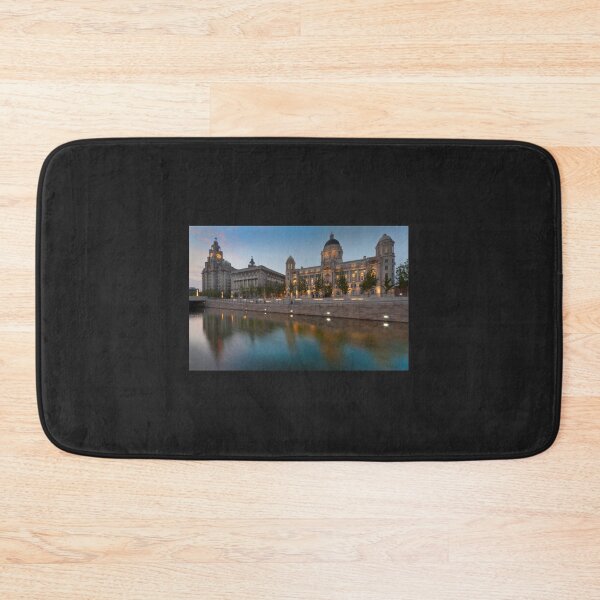 Item preview, Reflections of the three graces at dusk, Liverpool   designed and sold by RMSTitanicShop.
