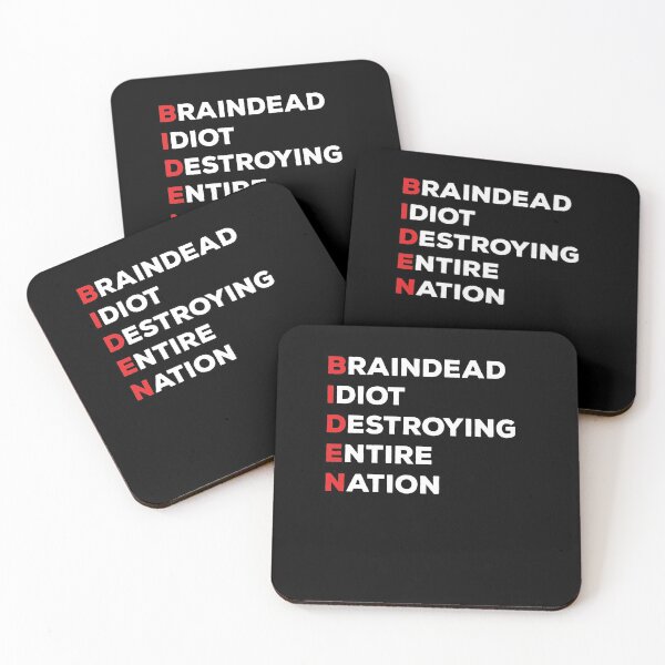 Item preview, Braindead Idiot Destroying Entire Nation Shirt, Anti Biden T Shirt, Politics Shirt Republicans Voter Anti Joe Biden T-Shirt designed and sold by aymob.