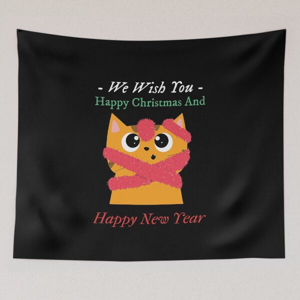 Item preview, We Wish You Happy Christmas And Happy New Year - Twentieth Cute Christmas Pet | Merry Christmas designed and sold by Polariszero.
