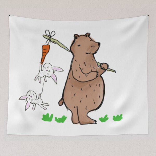 Item preview, On an Adventure - Bear & Rabbits designed and sold by Kazartcreations.