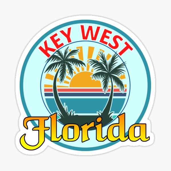 "Key West Florida Beach Sticker" Sticker by RGRamsey Redbubble