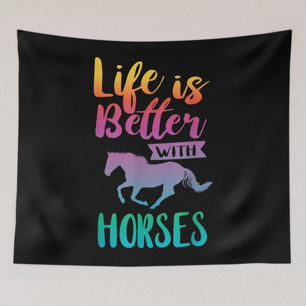 Item preview, Life Is Better With Horses designed and sold by spherevilla.