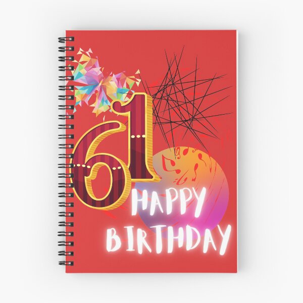 Item preview, HAPPY BIRTHDAY, 61TH BIRTHDAY, ABSTRACT ARTWORK, designed and sold by R B Chrystal.