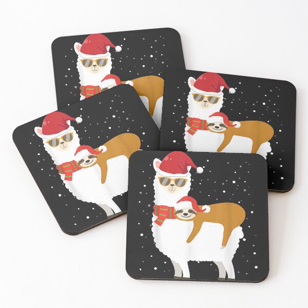 Item preview, Sloth Riding Llama Funny Santa Hat Christmas Pajama  designed and sold by NormaEng.