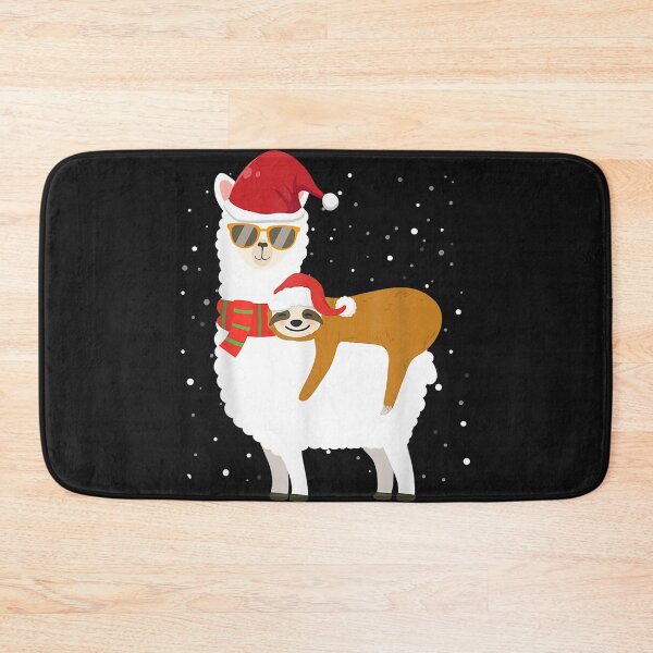 Item preview, Sloth Riding Llama Funny Santa Hat Christmas Pajama  designed and sold by NormaEng.