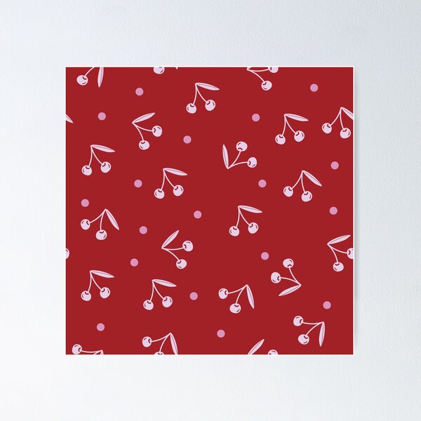 Item preview, red cherries  designed and sold by chiara-de-david.