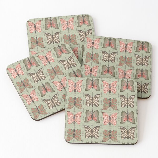 Item preview, Butterflies in green designed and sold by Lilac Blooms Designs.