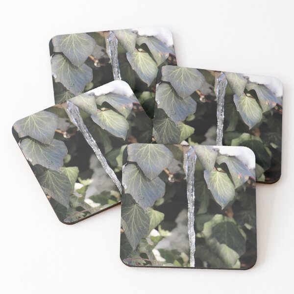 Item preview, Icicle on English Ivy with Winter Snow designed and sold by JariHawk.