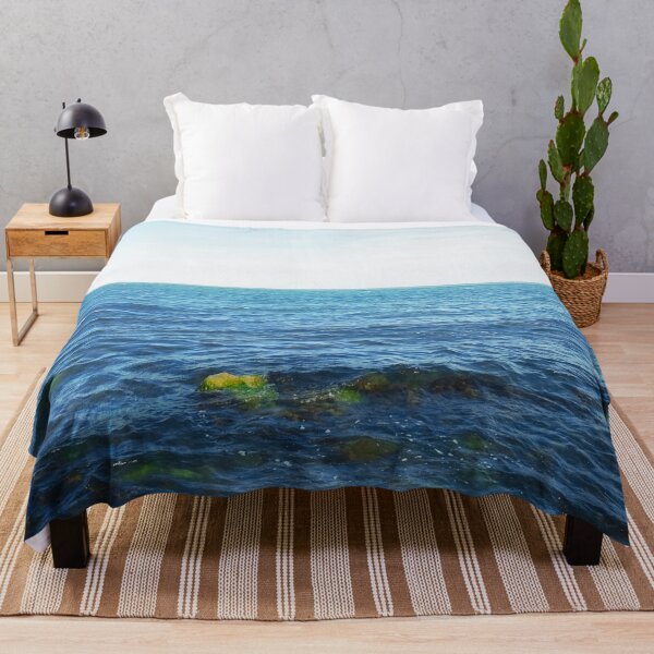 Item preview, Wavy Black Sea with some underwater stones designed and sold by helenkaiy.