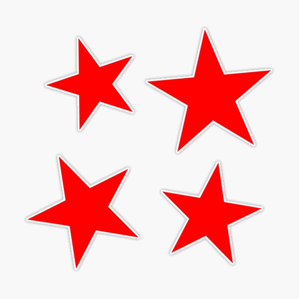 Red Star Stickers for Sale