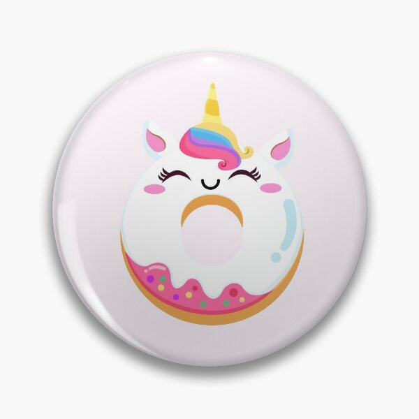 Artikelvorschau, Unicorn Donut Rainbow White Sprinkle Glazed Fantasy Animal Dessert entworfen und verkauft von Simplyy Unique.