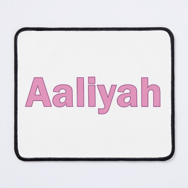 Item preview, Aaliyah name pink lettering text - 0020 designed and sold by PrettyDesserted.