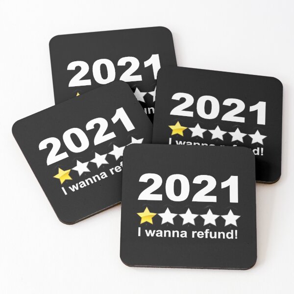 Item preview, 2021 Bad Year One Star Rating, I wanna refund - New Year Design designed and sold by anjanaartz.