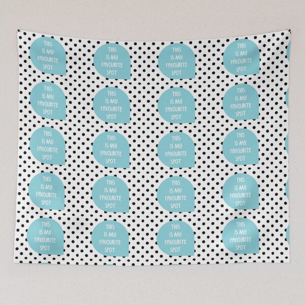 Item preview, This is my favourite spot Quote - Blue designed and sold by Sjillustrations.