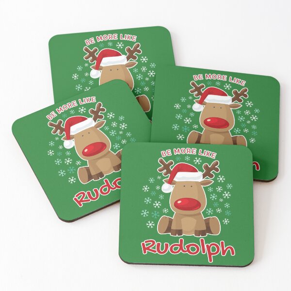 Artikelvorschau, Seien Sie mehr wie Rudolph - Frohe Weihnachten Rentier Rudolph entworfen und verkauft von P2CPOD.