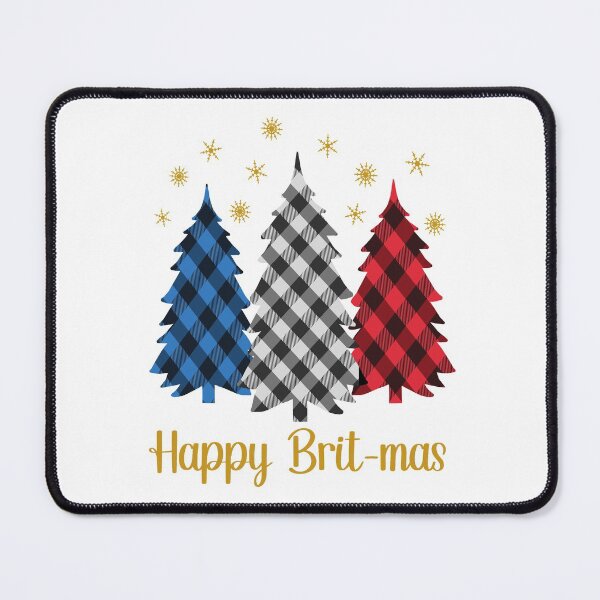 Item preview, Happy Brit-mas Plaid Trees In British Flag Colors Pajama Set designed and sold by Bad Kitty Designz.