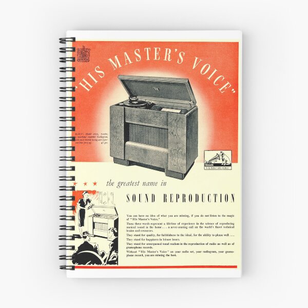 Item preview, A Vintage HMV His Master's Voice advert from 1938 designed and sold by Random Railways.