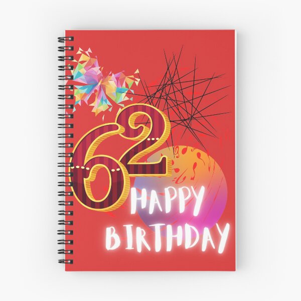 Item preview, HAPPY BIRTHDAY, 62ND BIRTHDAY, ABSTRACT ARTWORK, HAPPY 62, designed and sold by R B Chrystal.