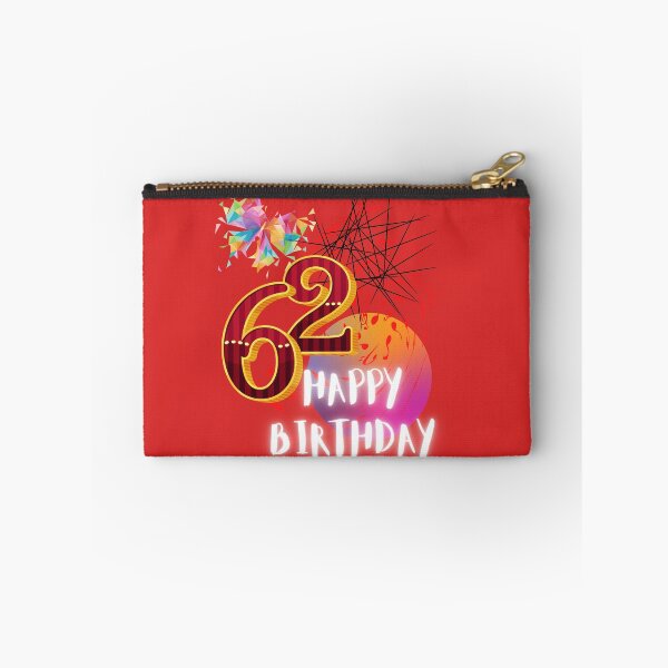 Item preview, HAPPY BIRTHDAY, 62ND BIRTHDAY, ABSTRACT ARTWORK, HAPPY 62, designed and sold by R B Chrystal.