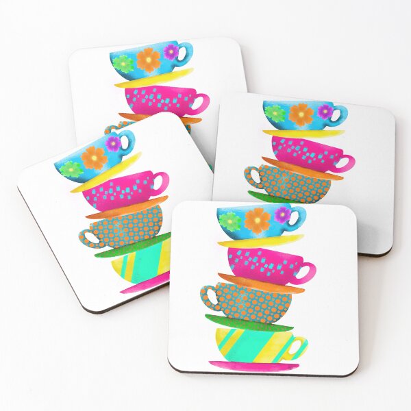 Item preview, Alice In Wonderland Theme Inspired 4 stacked Teacups designed and sold by Kazartcreations.