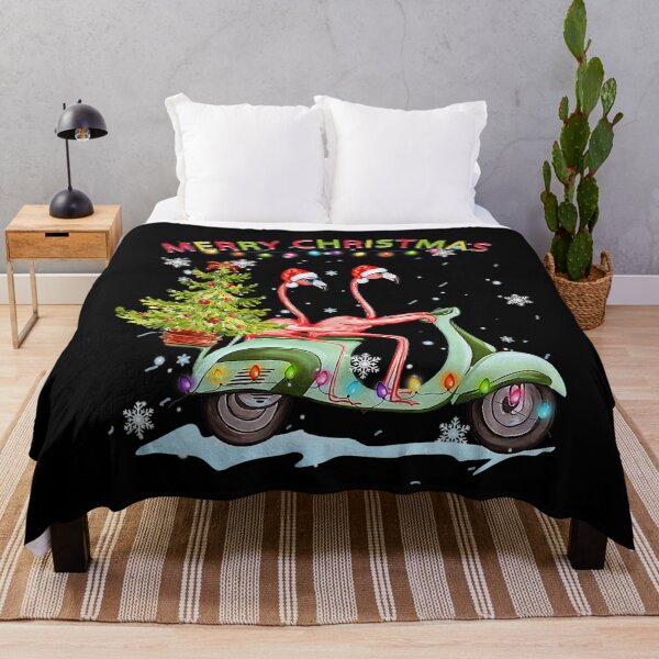 Item preview, Flamingo Santa Hat Xmas Light Motobike Christmas Holiday Shirt designed and sold by georgiab491mic.