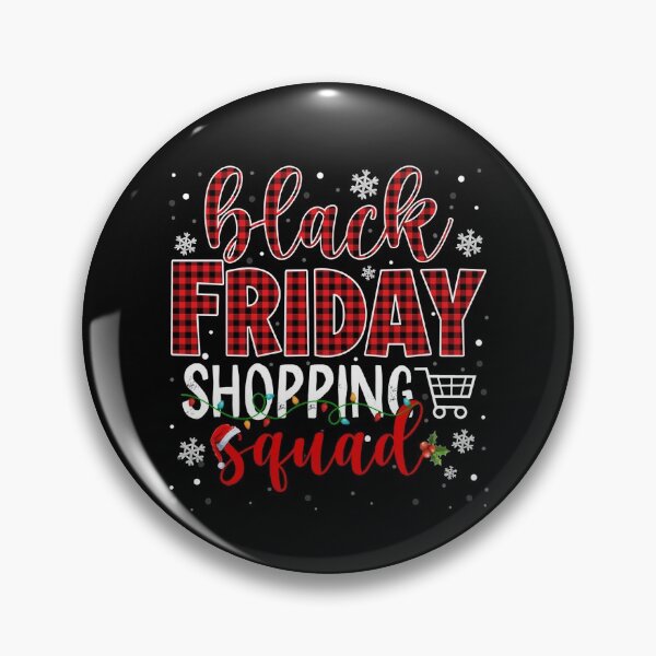 Item preview, Friday Shopping Squad Santa Plaid Family Black Christmas Pullover Hoodie designed and sold by georgiab491mic.