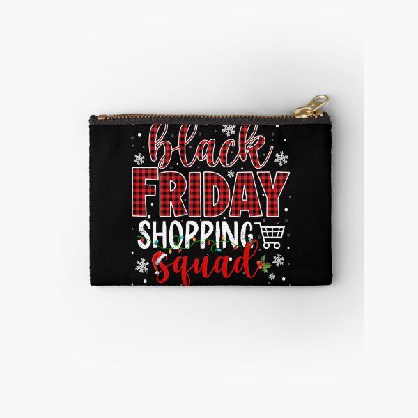 Item preview, Friday Shopping Squad Santa Plaid Family Black Christmas Pullover Hoodie designed and sold by georgiab491mic.