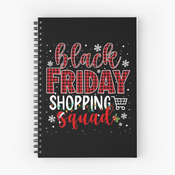Item preview, Friday Shopping Squad Santa Plaid Family Black Christmas Pullover Hoodie designed and sold by georgiab491mic.