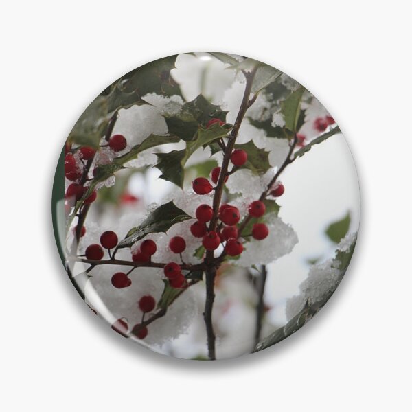 Item preview, Winter Holly Bush and Berries with Snow designed and sold by JariHawk.