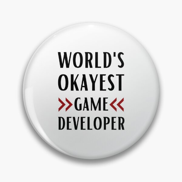 Item preview, World's Okayest Game Developer designed and sold by Valuential.