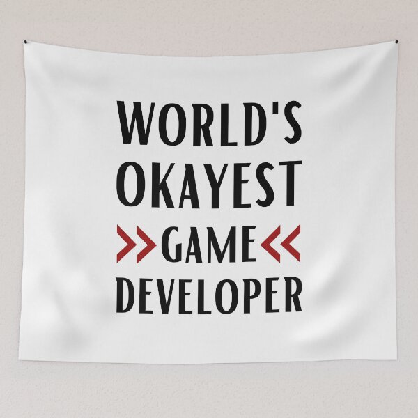 Item preview, World's Okayest Game Developer designed and sold by Valuential.