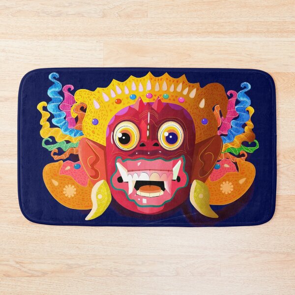 Artikelvorschau, Exotisches indonesisches balinesisches Maskendesign entworfen und verkauft von Art Without Curves.