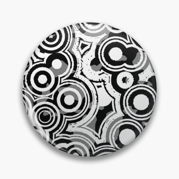 Item preview, Black and white vanished circles designed and sold by NoahDea.