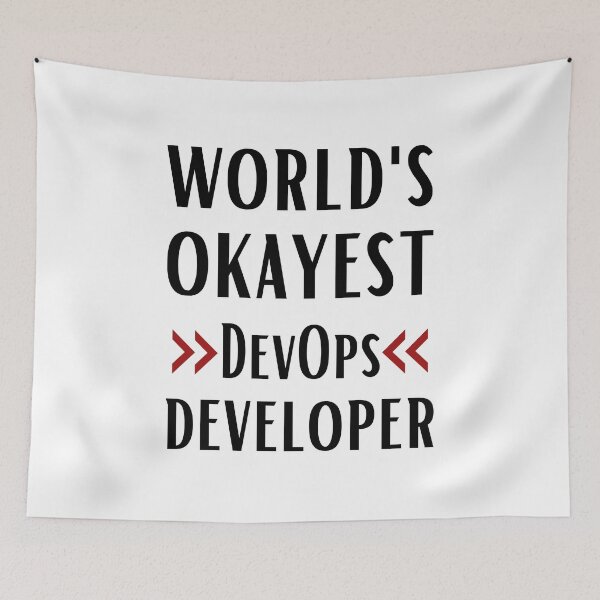 Item preview, World's Okayest DevOps Developer designed and sold by Valuential.