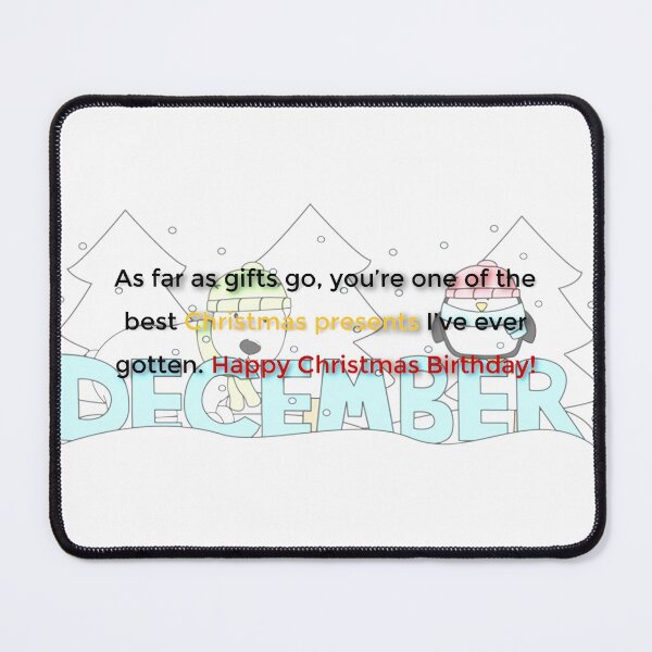 Item preview, December Birthday quote designed and sold by Marwad Haveli.