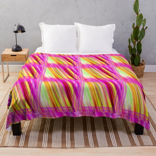 Item preview, Hot Pink Framed colorful Diagonal lines by Iritof designed and sold by iritof.