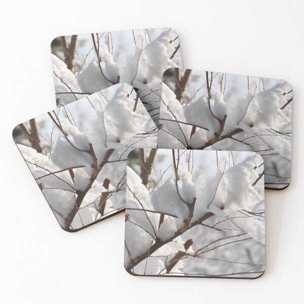 Item preview, Brown Tree Branches with White Snow Coverage designed and sold by JariHawk.