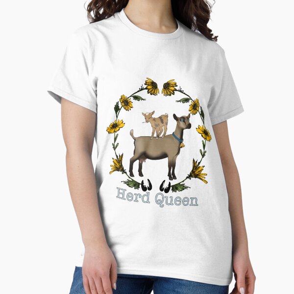 Vista previa del artículo con la obra « Herd Queen v.2 - Chamoisee + Gold», diseñado y vendido por SimplyDunnFarm.