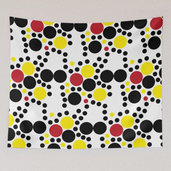 Item preview, Black red and yellow dots designed and sold by NoahDea.