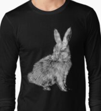White Rabbit (Monochromatic Hue Series) Long Sleeve T-Shirt