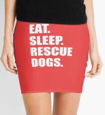 Eat Sleep Rescue Dogs Mini Skirt
