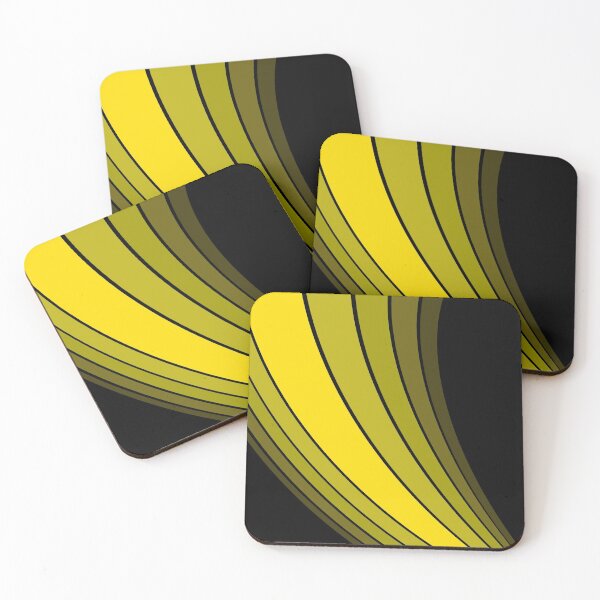 Item preview, Stripes abstract yellow Art designed and sold by Tshirtstory.