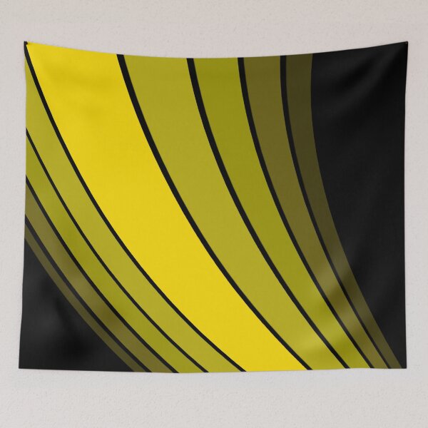 Item preview, Stripes abstract yellow Art designed and sold by Tshirtstory.