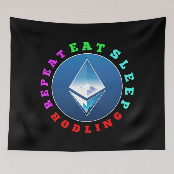 Item preview, EAT SLEEP HODLING REPEAT - Buy and Hodl Ethereum designed and sold by Delandor.