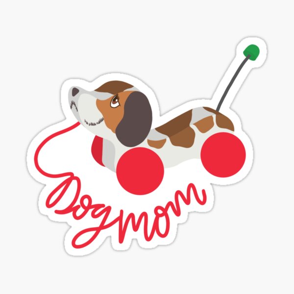 Item preview, Retro Dog Mom  designed and sold by ThriftedBurrow.