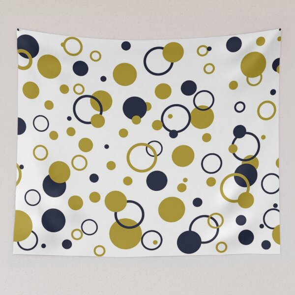 Item preview, Gold and navy circles designed and sold by NoahDea.