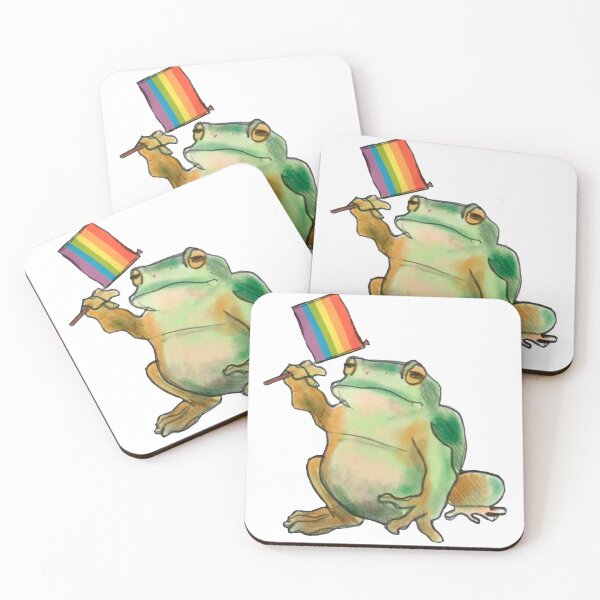 Item preview, lgbt pride flag frog  designed and sold by shmyga.